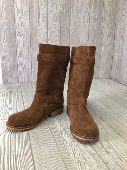 Kenneth Cole Hello Moto Suede Boots Size 9